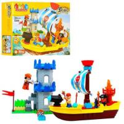 Конструктор JDLT 5269 "Замок піратів", 60 деталей