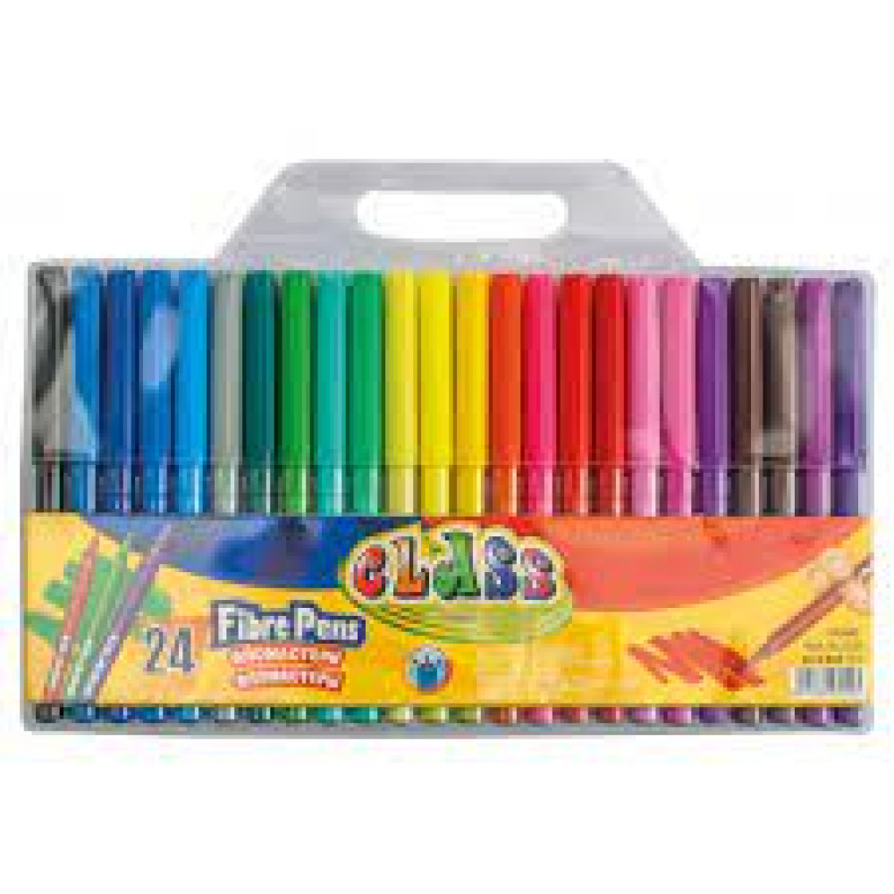 фломастери, 24 кол., діам. - 8.8мм, 2324, CLASS