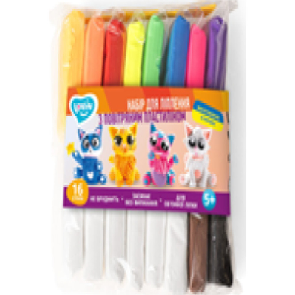 Набір для ліплення з повітряним пластиліном 16 стіків