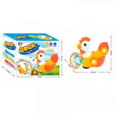 Півень муз. (курка) арт. W248-12 (60шт/2) світло,звук,батар., короб. 21*17,1*10,3см