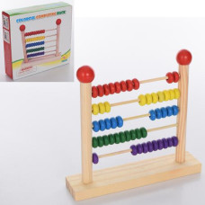Дерев'яна іграшка рахівниця MD 1838 (36шт) кор., 20,5-19,5-5 см.