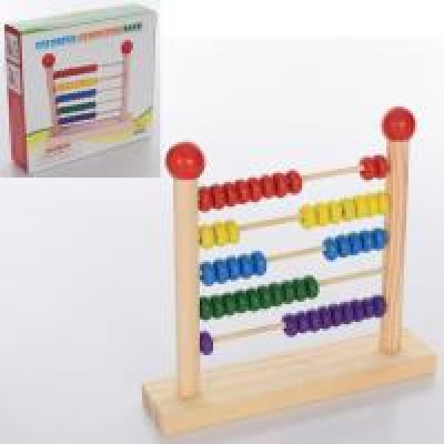 Дерев'яна іграшка рахівниця MD 1838 (36шт) кор., 20,5-19,5-5 см.