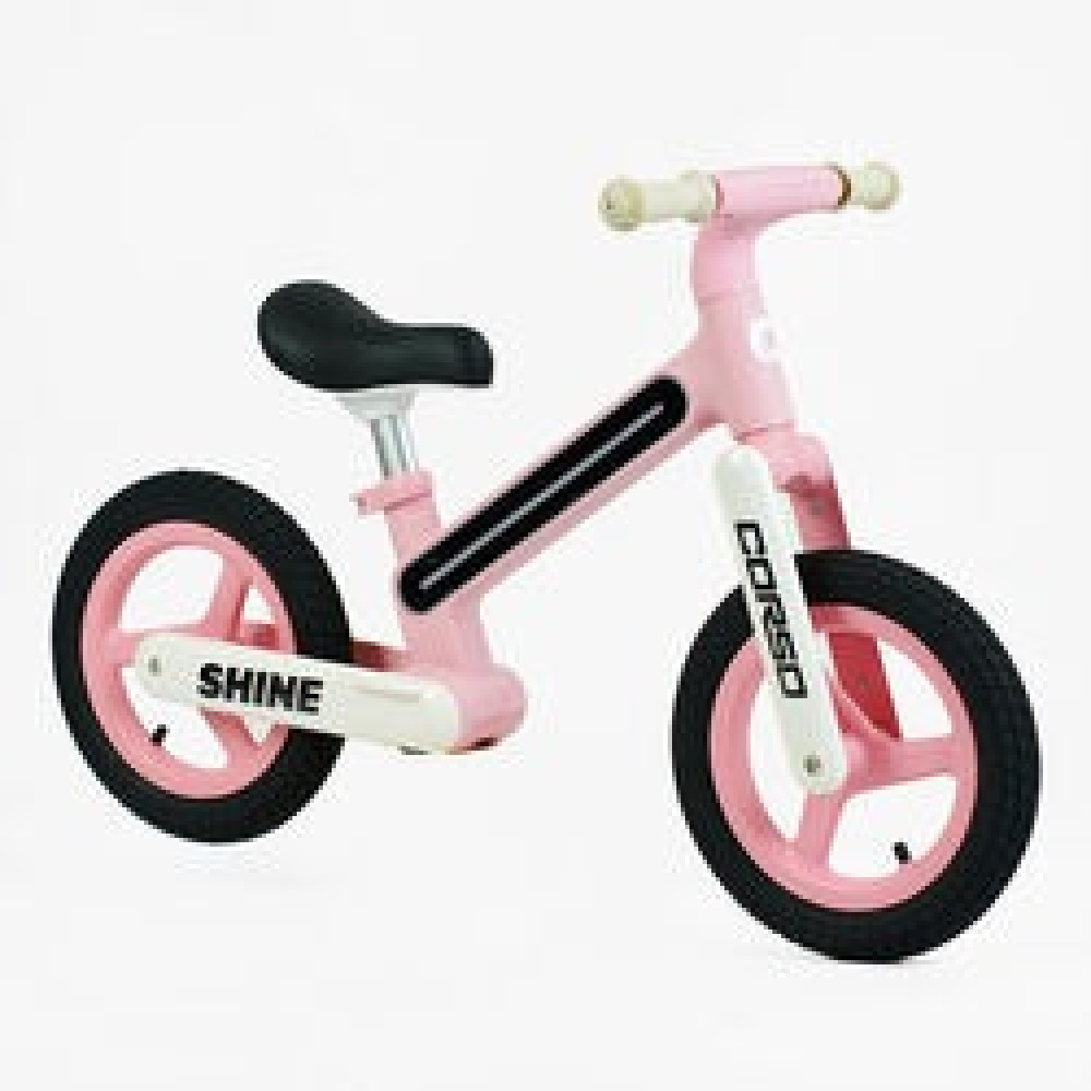 Велобіг «Corso Shine» JT-10059 (1) нейлонова рама зі світлом, нейлонова вилка, надувні колеса 12’’, в коробці