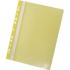 папка-швидк., А4, PР,120/160 мкн. пр.верх, з європерф., жовт., глянц., 5262, NORMA