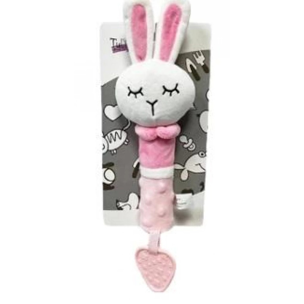 Брязкальце-пищалка з прорізувачем Зайчик 9240