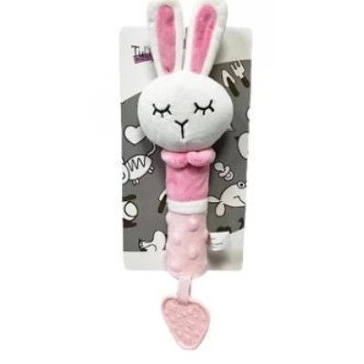 Брязкальце-пищалка з прорізувачем Зайчик 9240