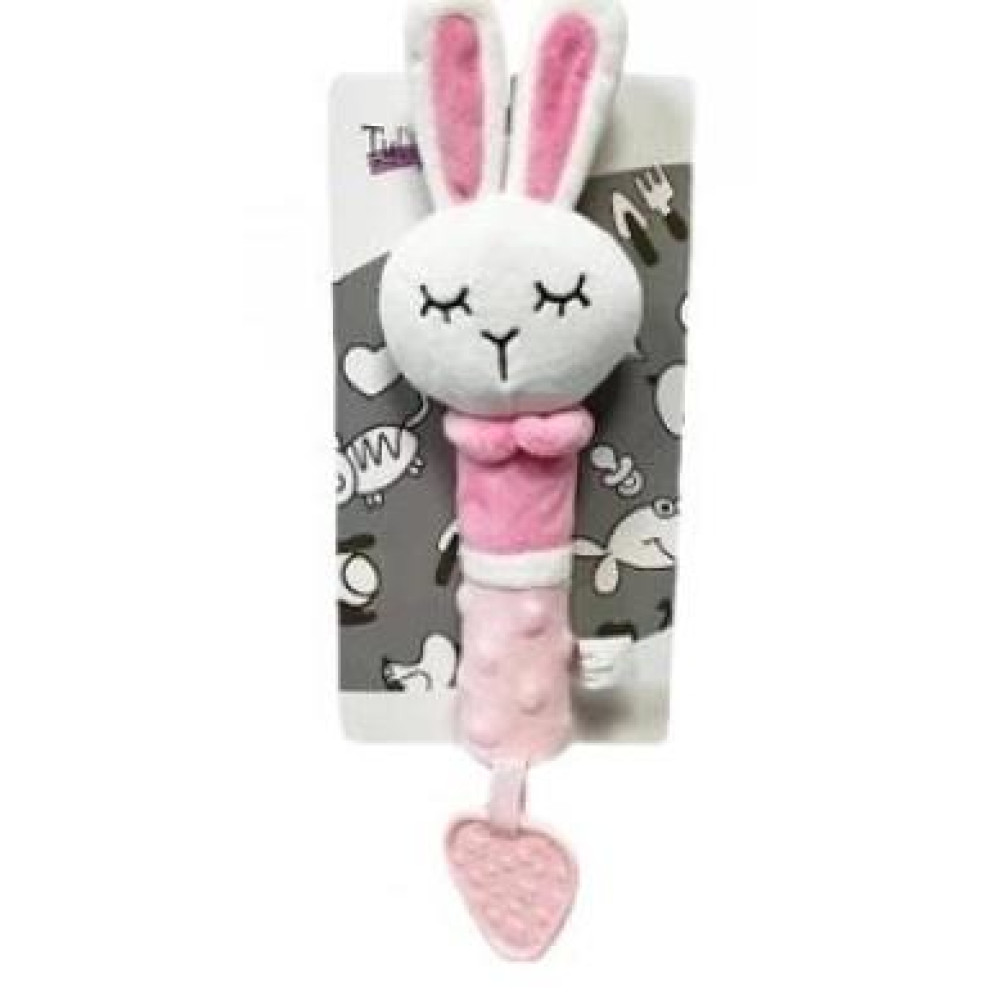 Брязкальце-пищалка з прорізувачем Зайчик 9240