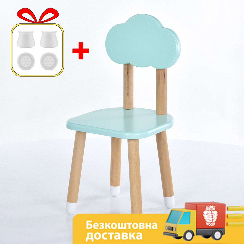 Стільчик ARINWOOD Комбі Хмаринка Бірюза 04-5C2