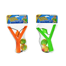 Рогатка арт. YG17Y (432шт/2) 2 м'ячі, у сітці