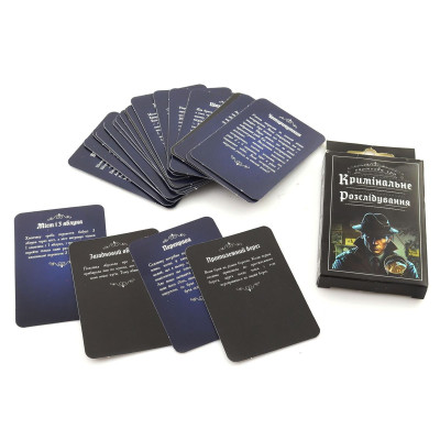 Карткова гра Strateg Кримінальне розслідування розважальна українською мовою (30418)