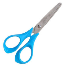 ножиці дит., 13,3см, ергоном., 2х кол. гнучкі прогум. ручки,  син.,  4287-06С,CLASS