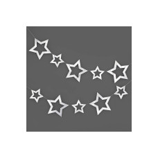 Вивіска Зірки декор срібло 13230