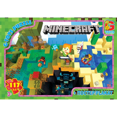 Пазли ТМ "G-Toys" із серії  "Minecraft" (Майнкрафт), 117 ел MC793