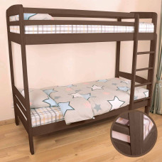 Ліжко двоярусне ARINWOOD Duo під матрац (2000×900) висота 1800 мм Дуб Коричневий 04-301HC-BROWN
