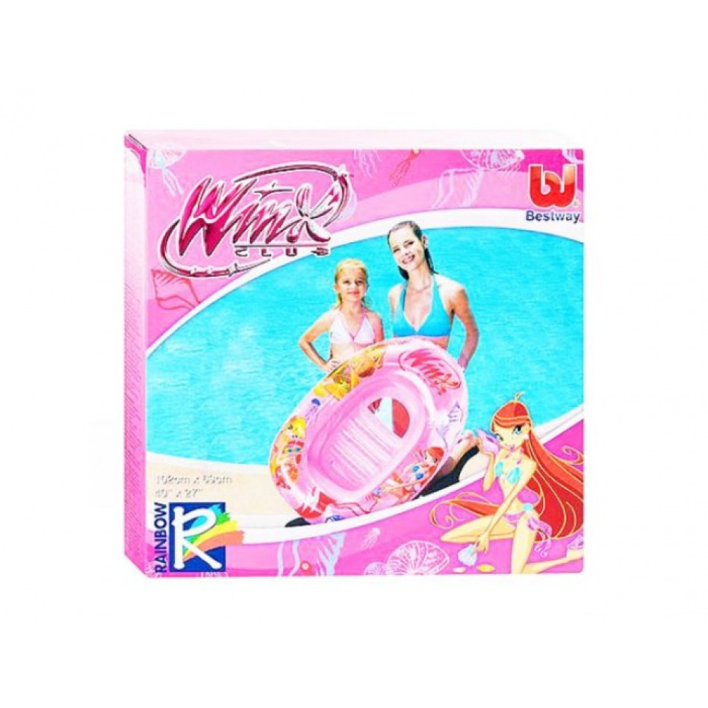 Плотик (12шт) BW92004 WINX, прозоре вікно, 102-69см, 3-6 років, в кор-ці, 28-27-4см