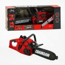 Бензопила 193 С1 (24/2) колір червоний, звук, автоматичне обертання пиляльного ланцюга, на батарейках, в коробці