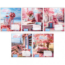 Зошит шкільний А5/36 лін 1В Girls dream 767342