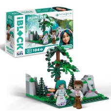 Конструктор IBLOCK JUNIOR арт. PL-921-520 (24шт) МАВКА, 104 дет, 2 фігурки, наліпки, татуювання, у  короб. 24*6*16см