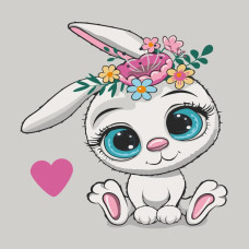 Набір для розпису "Милий зайчик" 30×30 см 15092-AC