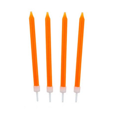 Свічки класичні помаранчеві 10 шт/уп парафін Godan