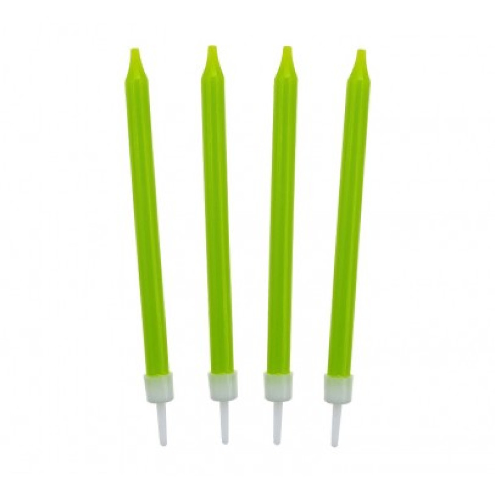 Свічки, класичні салатові, 10 шт/уп