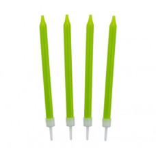 Свічки, класичні салатові, 10 шт/уп