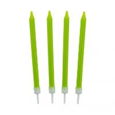 Свічки, класичні салатові, 10 шт/уп
