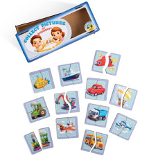 Пазл "Половинки. Види транспорту" (260x110x40 мм) PCF073