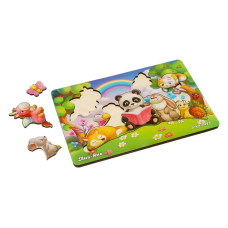 Зоопазл "Звірі на лісовій галявині" (230x160x6 мм) PCD177