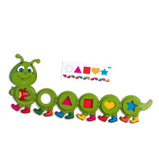 Дитяча гра з картками Гусениця Збери за зразком (200x160x60 мм) ПСД245