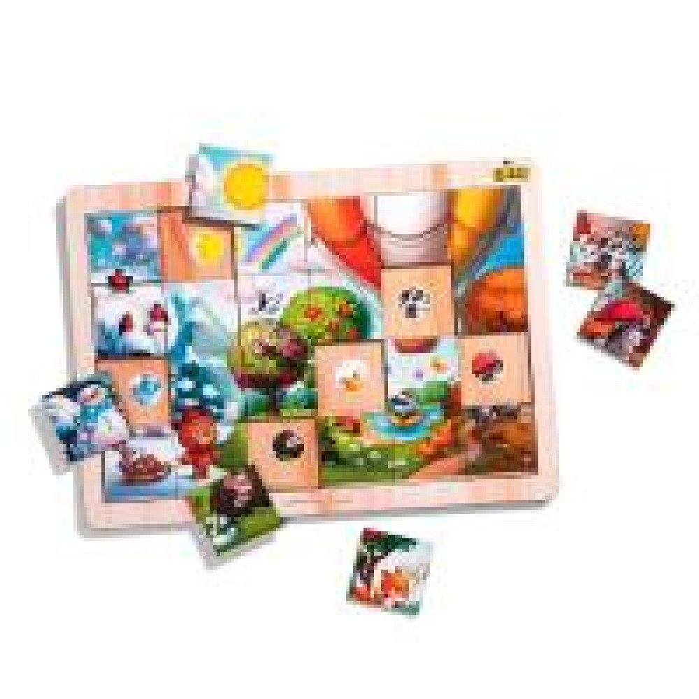 Пори року Пазл з фоном-підказкою (320x230x6 мм) PCD241