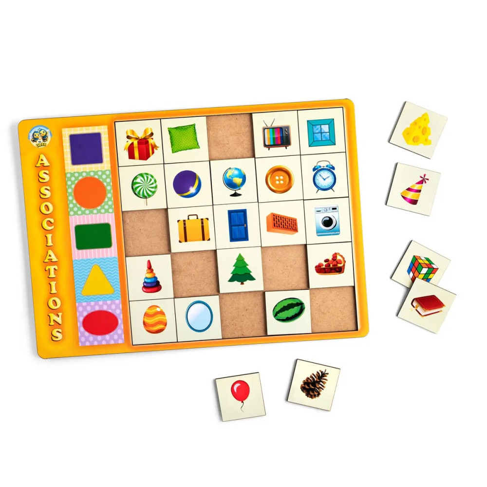 Сортер: Асоціації - геометричні фігури (320x230x6 мм) ПСД097