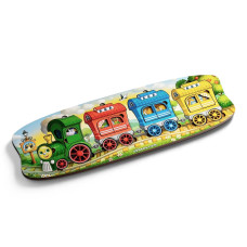 Сортер "Веселий паровозик - 3 вагони" (470x160x9 мм) PCF019