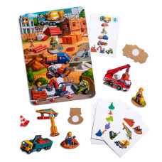 Гра на липучці з картками "Будівельний майданчик" (320x230x20 мм) ПСФ037