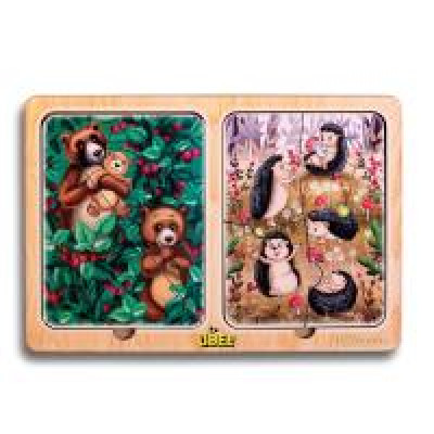 Пазли в рамці "Їжачки та ведмеді" (230x160x6 мм) PCD186