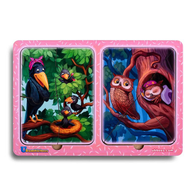 Пазли в рамці "Ворони та сови" (230x160x6 мм) PCD187