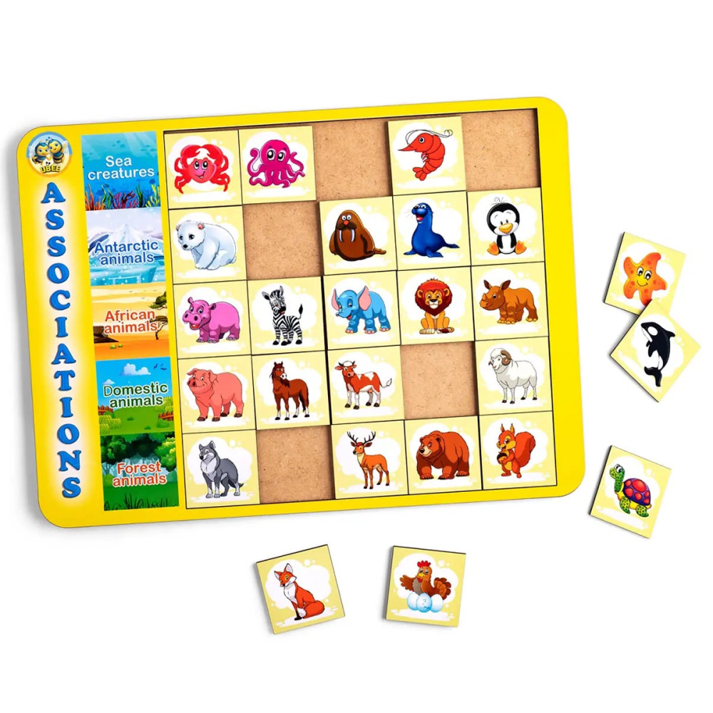 Сортер: Асоціації - види тварин (320x230x6 мм) PCD133
