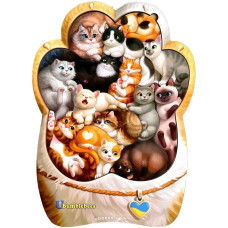 Пазл "Котики-муркотики" (320x230x6 мм) PCF133