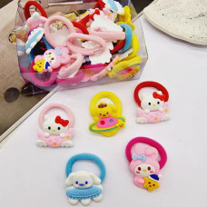 Гумка для волосся мікрофібра звірятка 3 см (30 шт/уп, ціна за 1 шт) BB-1762