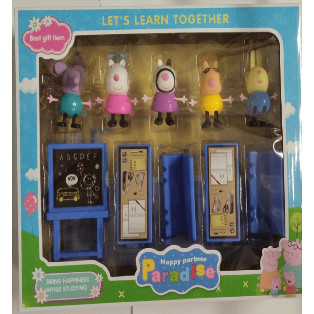 Набір Фігурок 5865 Пепа в коробці Школа 27-22см