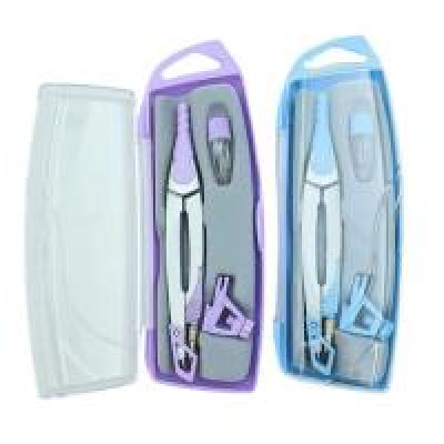 Готовальня 3 предмета FLOWING, циркуль 130 мм, асорті, 9039С, CLASS