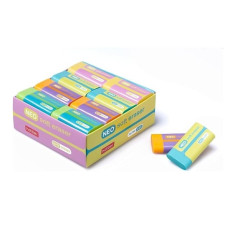 Гумка для стирання Eco-PVC, прямокутна, в картонному дисплеї, 4908SCH