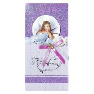 Листівка ручної роботи "З Днем Ангела" Дівчинка F-P-D в упаковці