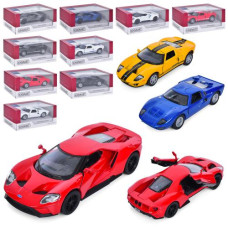 Машинка KT5450W Ford (24шт) метал, інер-я, 13см, відкр, двері, гумові колеса, 3віди(мікс кольорів), в кор-ці, 16-7,5-8см