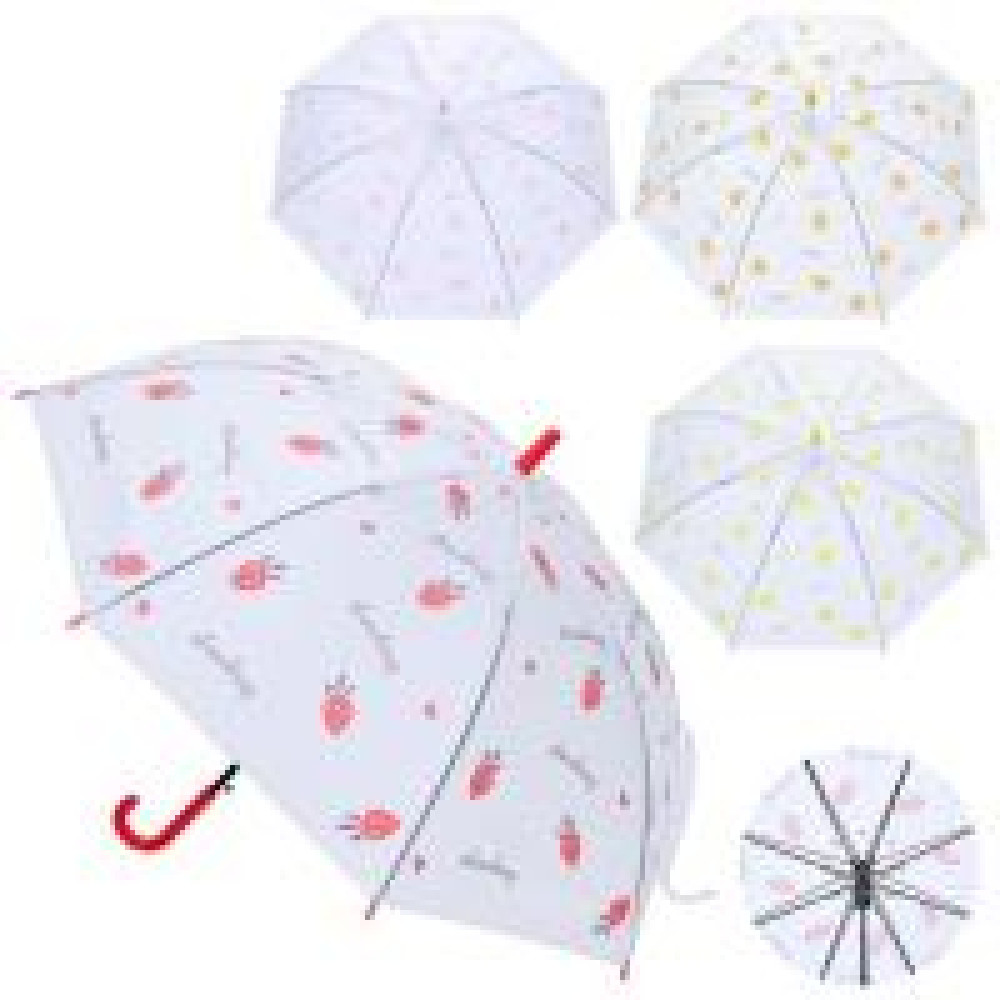 Парасолька дитяча MK 5229 (30шт) довжина 73см, тростина 67,5см, діаметр 91см, спиця 53см, клейонка, 4 види, в пакеті,