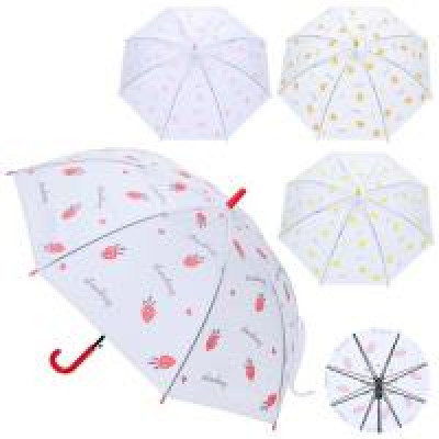 Парасолька дитяча MK 5229 (30шт) довжина 73см, тростина 67,5см, діаметр 91см, спиця 53см, клейонка, 4 види, в пакеті,