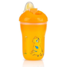 Поїльник-непроливайка з подвійними стінками 210 мл 9м+ NB887-ORANGE