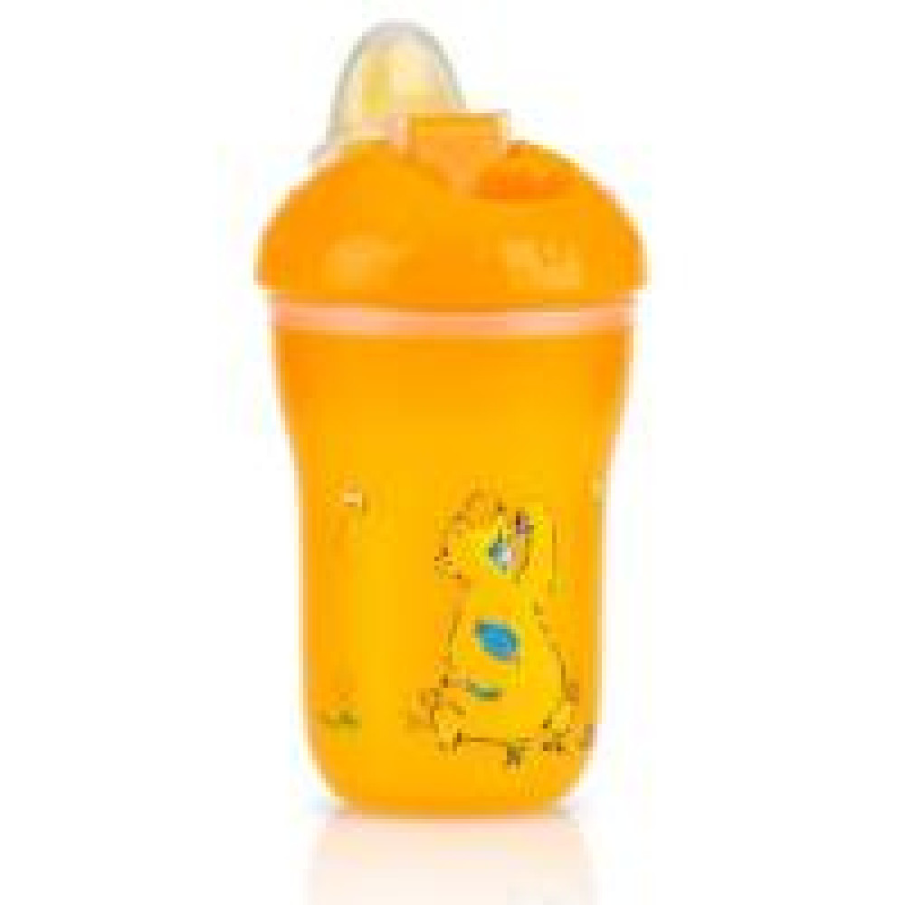 Поїльник-непроливайка з подвійними стінками 210 мл 9м+ NB887-ORANGE