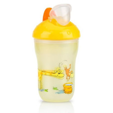 Поїльник-непроливайка з подвійними стінками 210 мл 9м+ NB887-yellow