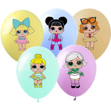 Кульки з малюнком 12" "Ляльки ЛОЛ" (1ст) 50 шт SC/24